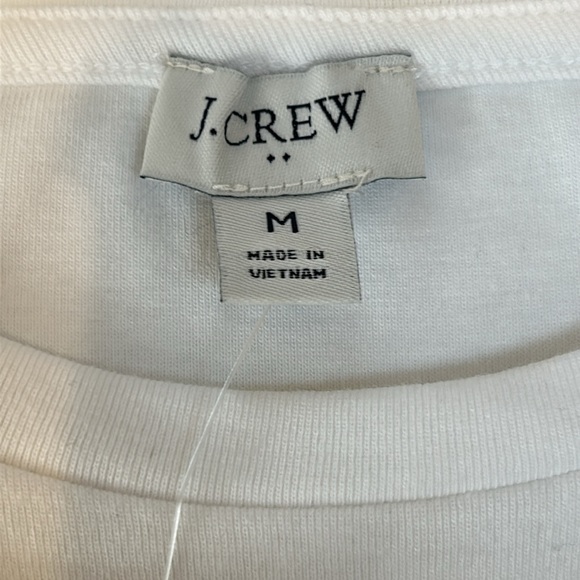 J. CREW NWT Perfect fit long sleeve crew neck white top - Picture 4 of 6